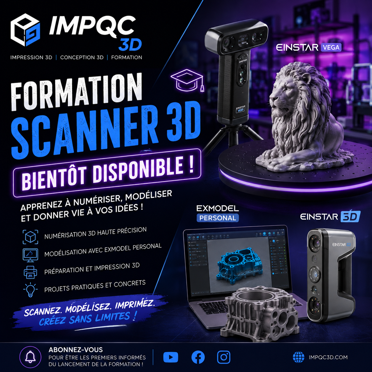 Formation Scanner 3D EINSTAR – Bientôt disponible -