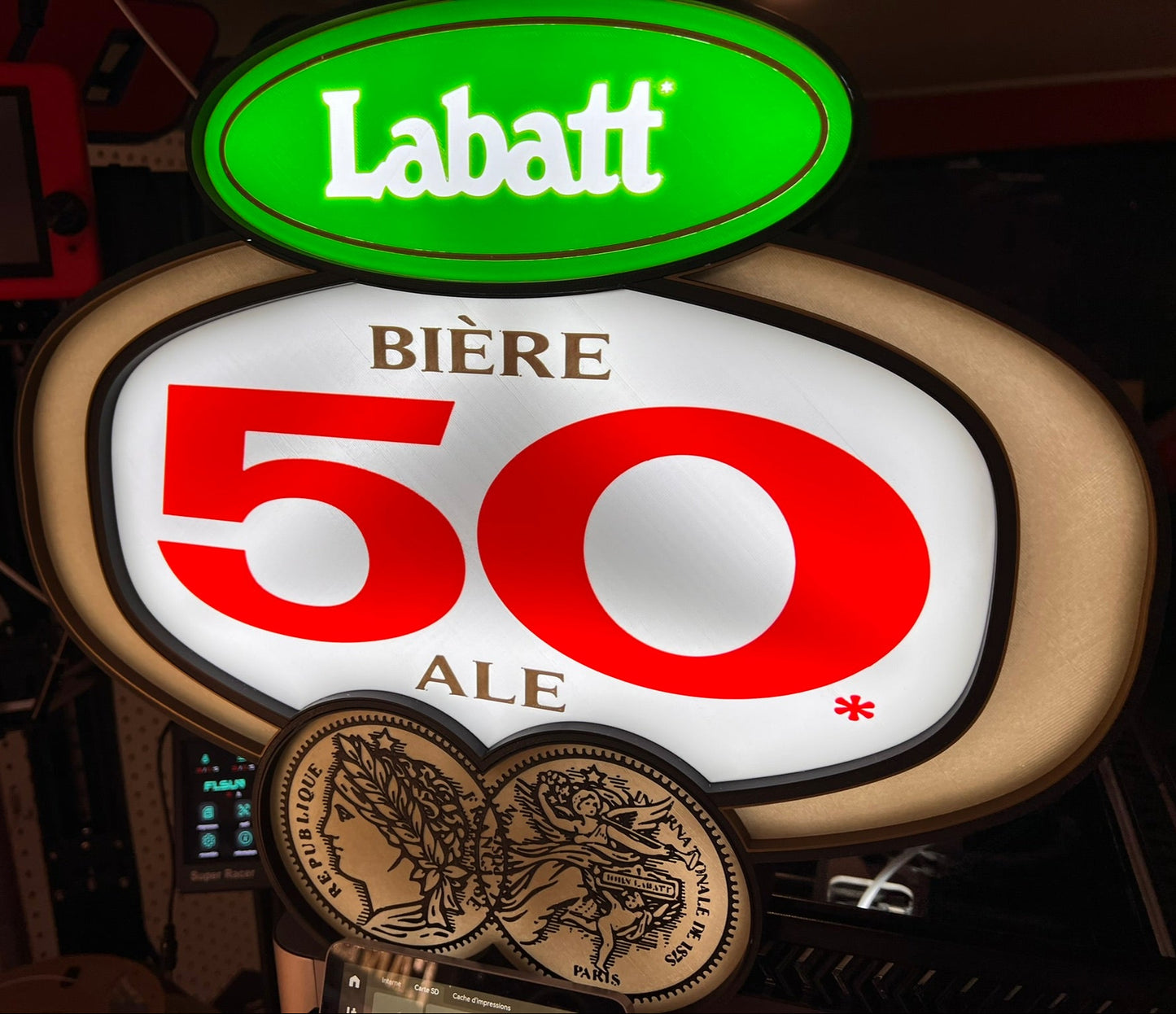 Enseigne Labatt 50.