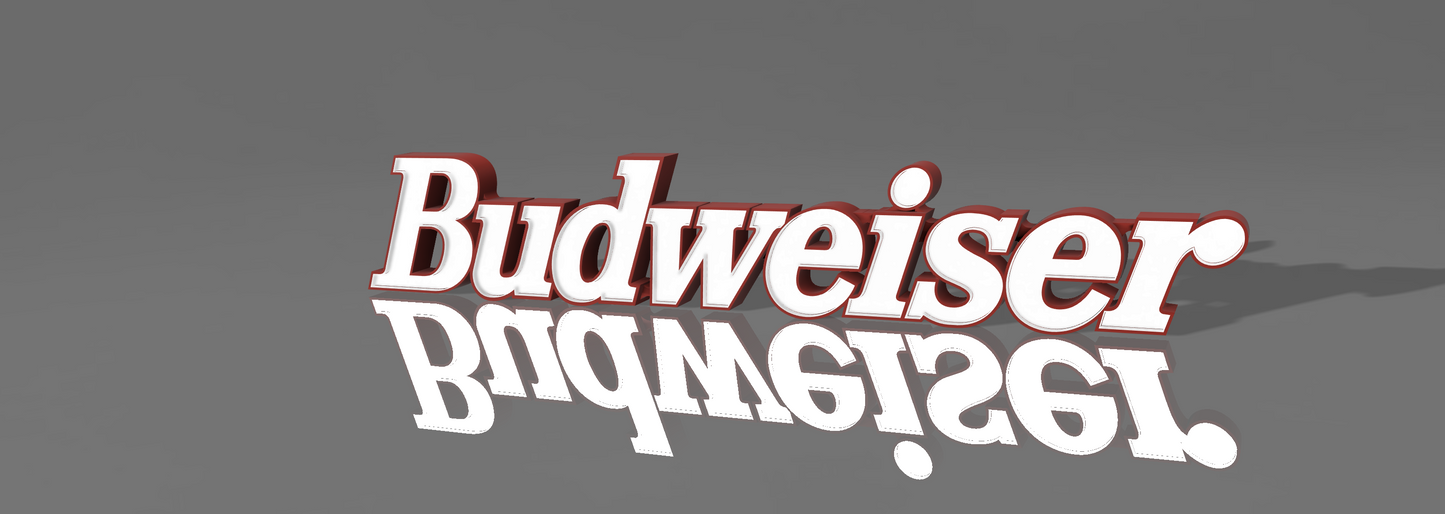 Enseigne Budweiser – Fichiers STL & 3MF pour impression 3D