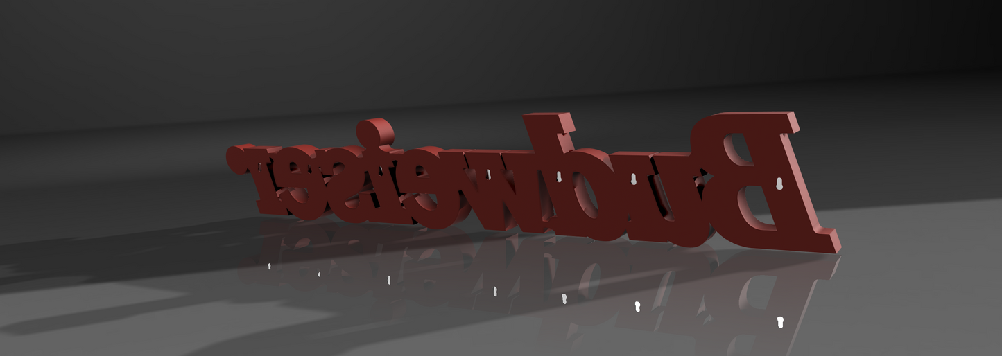 Enseigne Budweiser – Fichiers STL & 3MF pour impression 3D