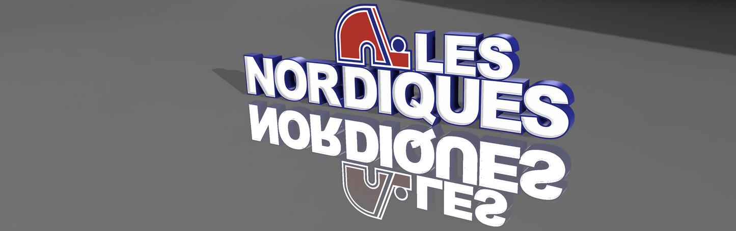 Enseigne Nordiques de Québec – Fichiers STL & 3MF pour impression 3D