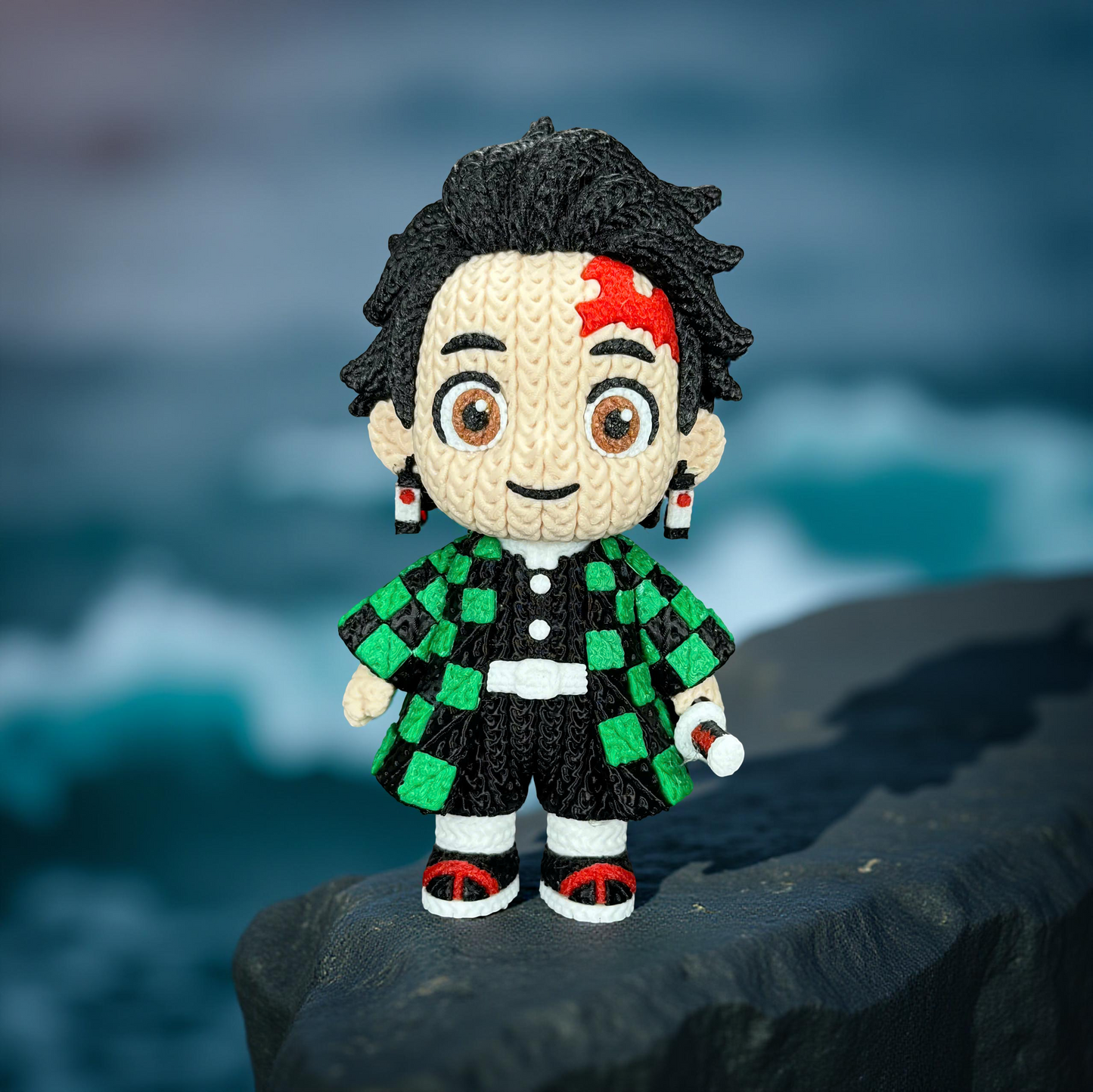 Tanjiro - Demon Slayer - Knitted - Crochet