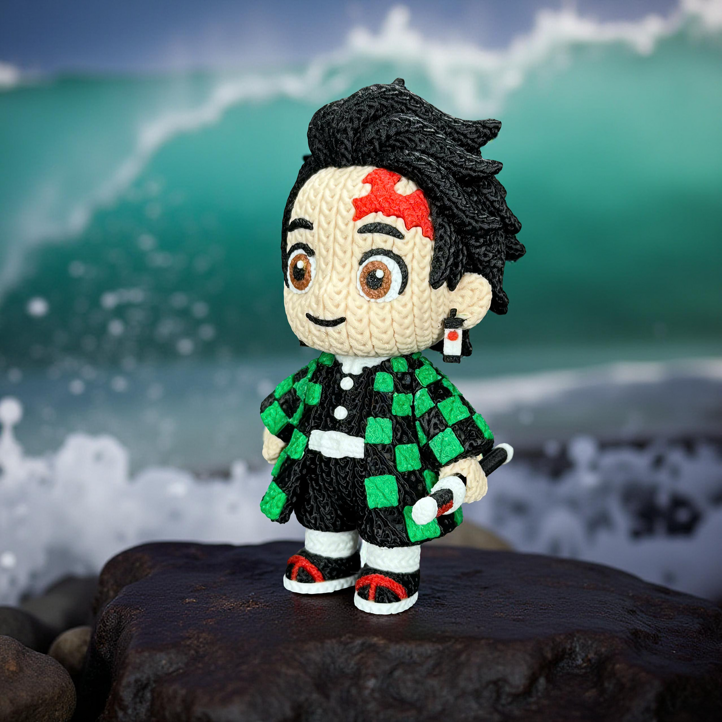 Tanjiro - Demon Slayer - Knitted - Crochet