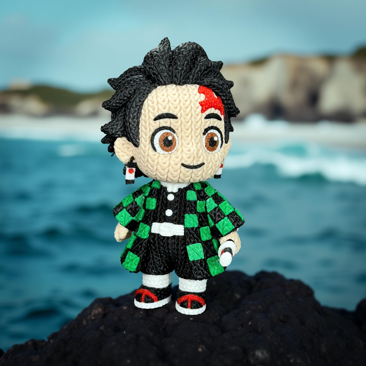 Tanjiro - Demon Slayer - Knitted - Crochet